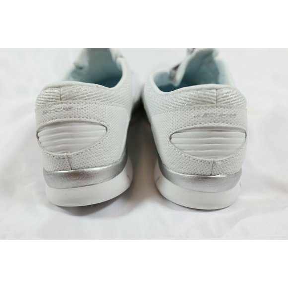 Skechers Womens Gratis Strolling White Silver - Picture 6 of 7
